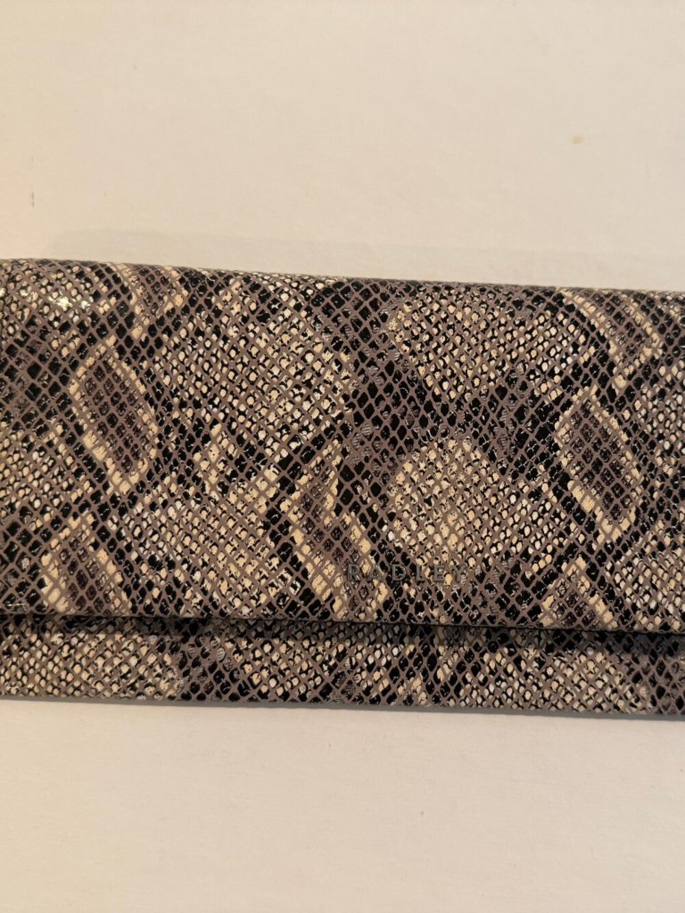 RADLEY LONDON Leather Oak Street Faux Snake large Wallet natural